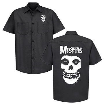 Misfits Fiend Skull Work Shirt - VISION MERCH