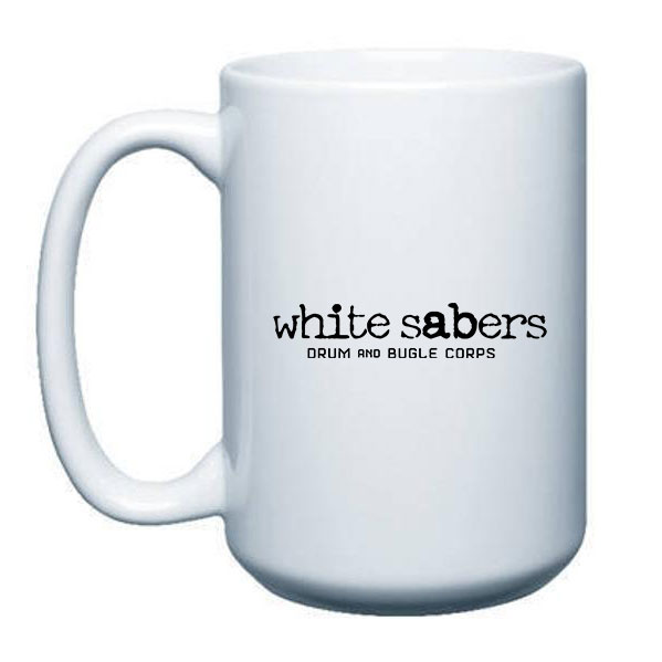 White Sabers Drum And Bugle Corps 15 oz Mug VISION MERCH
