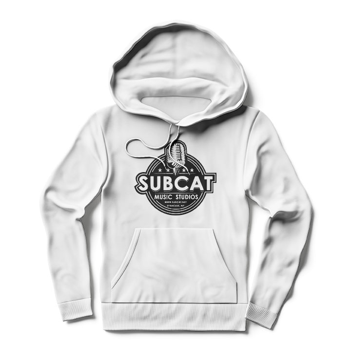 Subcat Studios Logo White Hoodie - VISION MERCH
