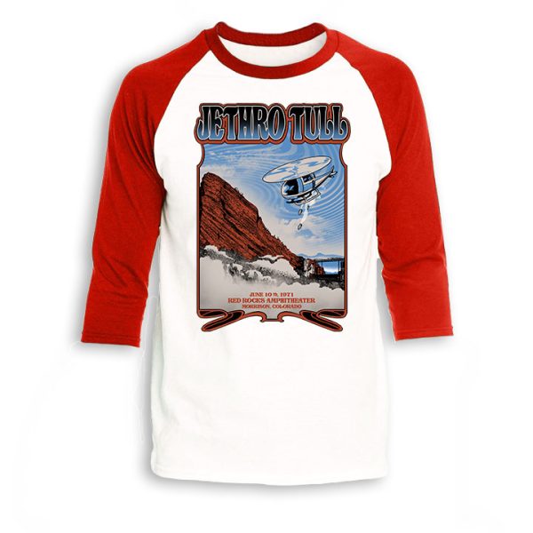 Jethro Tull Red Rocks Raglan VISION MERCH