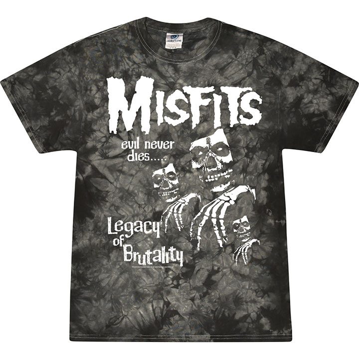 Misfits Legacy Trio Black & White Tie Dye T-Shirt - VISION MERCH
